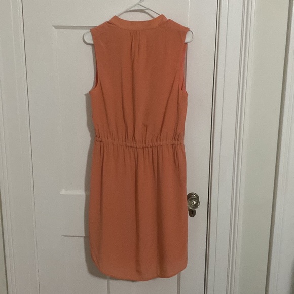 Peach colored Cynthia Rowley silk dress - Picture 3 of 4